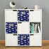13 inch Collapsible Storage Cubes Bins Fabric Storage Boxes Blue Foldable Cube Inserts Storage White Whale Folding Cloth Storage Baskets Drawer Organizer ,QY-SC04-3