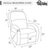 Easy-Going Sofa Slipcover Waterproof Recliner Chair Cover Non-Slip Fabric Couch Cover for Living Room Washable Furniture Protector for Pets Kids Children Dog Cat (Recliner,Peacock Blue)