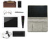 Joywell 6 Pockets Bedside Caddy/Bedside Organizer, Romote Control Holder Bed Storage for Tablet, Phone, Glasses, iPad, Insert Mattress & Couch, Silver Grey