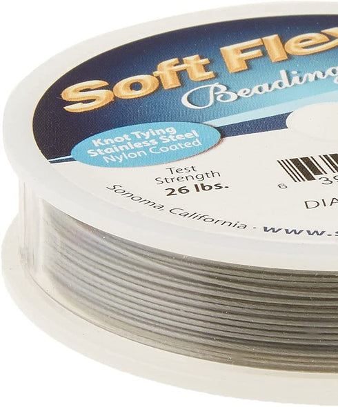 Soft Flex 0.019-Inch Beading Wire, 30-Feet, Grey