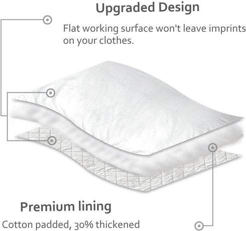 YQMAJIM Ironing Mat,Extra Large Thickened (47.25 x 21.55 inch) Ironing Blanket Portable Ironing Pad, Double-Side Using Isolate Heat Pad Table Top Countertop,Great Replacement for Ironing Board