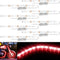 PryEU 8'' Red Car Interior Led Strip Light 12V for Motorcycle RV Truck Automotive Marine Boat Inside, IP65 Waterproof, Pack of 8