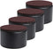 Ezprotekt Bed and Furniture Round Risers, 4 Pack Elevator up to 2 Per Riser and Lifts up to 5,000 LBs - Protect Floors Wont Scratch Wood and Carpet Surface Anti Slip Bottom (Round,2 Inch Black)
