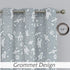 Central Park Gray Kids Curtains Light Filtering Soft Microfiber Window Panels for Boys and Girls Nursery Bedroom Space Planet Theme with Grommets Window Treatment Drapes, 42 x 54 Inch, Set of 2 Panels