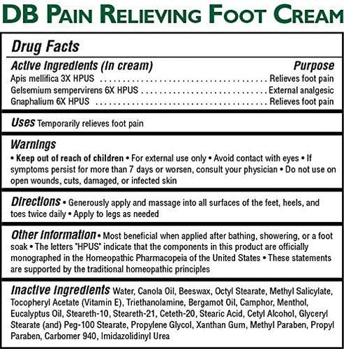 MagniLife DB Pain Relieving Foot Cream, Calming Relief for Burning, Tingling, Shooting & Stabbing Foot Pain, Moisturizing Foot Cream Suitable for Diabetic and Sensitive Skin - 2 Packs of 4 oz