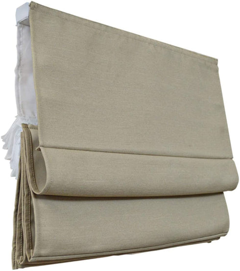 CHICOLOGY Roman Shades for Windows , Roman Window Shades , Roman Shades , Blackout Shades , Window Treatments , Window Shades for Home , Window Shade , 48" W X 64" H , Del Mar Sandscastle (Blackout)