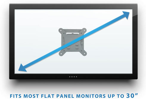 Mount-It! Small TV Monitor Wall Mount | RV TV Mount | Quick Release | Fits 13 15 17 19 20 21.5 24 25 27 32 Inch Screens | 75 100 VESA Compatible | Low-Profile Slim Design | 30lb Capacity