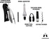 LEMONSODA Screwpull Lever Wine Bottle Opener Set - Corkscrew Wine Opener, Foil Cutter, Wine Pourer, Vacuum Wine Stopper, Extra Spiral - Cool Metal Cork Remover and Wine Tools for Easy Bottle Opening