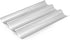 GGC Baguette Pan, Nonstick Perforated French Bread Pan for Baking, Silver Food Grade Coating, Baguette French Baking Pan Has Fast Heat Conduction to Cook 3-Wave Crispy Breads Loaves (15" x 9.5")