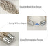 OZZEG 2 Pack/4 Pack Curtain Tiebacks Decorative Magnetic Curtain Tiebacks Ties for Drapes Curtain Holdbacks for Outdoor Indoor Window Home Office Decor (Beige, 4)