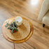 Artera Round Woven Placemats - Set of 4, Natural Wicker Placemats, Water Hyacinth Straw Braided Placemats, Heat Resistant Non-Slip Weave Placemats Handmade (11.8" Round, Style 1)