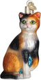 Old World Christmas Ornaments: Cat Lover Collection Glass Blown Ornaments for Christmas Tree, Calico Cat