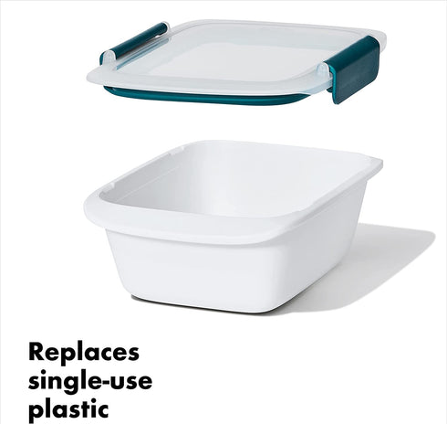 OXO Good Grips Prep & Go 4.3 Cups/1.02 L Sandwich Container | Leakproof Food Storage | Ideal for sandwiches and leftovers | BPA Free | Microwave and Dishwasher Safe | Freezer Safe | Stain Resistant