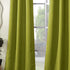 Duck River Textiles - Steyna Solid Faux Silk Textured Blackout Room Darkening Grommet Top Window Curtains Pair Panel Drapes for Bedroom, Living Room - Set of 2 Panels - 38 X 84 Inch - Pistachio
