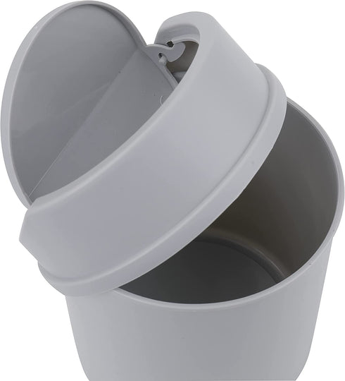 SOUJOY 4 Pack Mini Trash Can, 3L Plastic Desktop Garbage Can with Lid, Modern Desk Waste Bin for Bathroom Vanity, Desktop, Tabletop, Countertop or Coffee Table