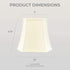 Royal Designs, Inc BSO-705-10EG Square Cut Corner Bell Lamp Shade, BSO-705, Eggshell