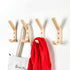 Papatop Wooden Hooks Wall Mounted Wood Coat Hook Decorative Wall Hook Hat Rack 4pcs