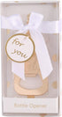 12 Pack Bottle Opener Baby Shower Favor For Guest,Cute Bottle Opener with Baby Footprints Neutral Baby Shower Decoration Supplies for Boy or Girl with Individual Packaging (Gold, 12)