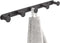 BigBig Home Black Bathroom Towel Hook, Coat Rack with 5 Hooks Wall Mount Matte Black Robe Hanger Heavy Duty Stainless Steel, 13 Inch