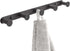 BigBig Home Black Bathroom Towel Hook, Coat Rack with 5 Hooks Wall Mount Matte Black Robe Hanger Heavy Duty Stainless Steel, 13 Inch