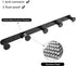 BigBig Home Black Bathroom Towel Hook, Coat Rack with 5 Hooks Wall Mount Matte Black Robe Hanger Heavy Duty Stainless Steel, 13 Inch