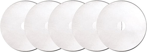 Fiskars 193730-1004 Straight Rotary Replacement Blades, 60mm, 5 Pack , Silver