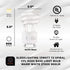 SleekLighting 13Watt T2 Spiral CFL GU24 Light Bulb Base 2700K 900lm -UL Approved,Compact Fluorescent -Warm White Light 4pack