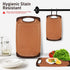 Plastic Cutting Boards Set,3 Piece Kitchen Chopping Boards Household Professional Cutting Boards with Anti-slip Feet Juice Groove Grip Handle,BPA Free Easy Cleaning Dishwasher Safe (Set of 3,Brown)