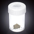 Storage Jar with Herb Grinder Led Light up, Herb Containers with 8x Magnifying Glass Jar Air Tight, Storage and Grinding in One Keep Herbs Dry and Fresh (Black)