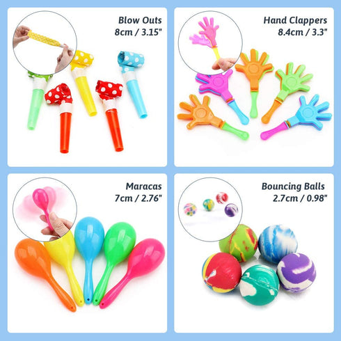 nicknack Pinata Filler Toys 100pcs Party Favor Assortment for Kids Birthday Prizes Box Toy for Classroom Rewards,Treasure Box Prizes,Carnival Prizes