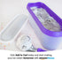 SUMO Ice Cream Containers for Homemade Ice Cream - 2.5 Quart Jumbo Size, Reusable Storage Tubs with Lids (1 Container, Purple)