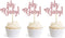 Rose Gold Glitter Oh Baby Cake Cupcake Toppers Picks for Baby Shower Birthday Wedding Party Decorations 24 PCS