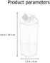 HEMOTON 2Pcs Clear Water Bottle Milk Carton Shaped Water Bottle Reusable Plastic Juice Bottle Beverage Milk Cup for Outdoor Climbing Travel Or Camping 500ml