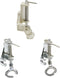 3pcs Large Metal Darning/Free Motion Sewing Machine Presser Foot for All Low Shank Brother Singer Babylock Janome and More Sewing Machines - Include Close Toe, Open Toe and Quilting Foot