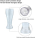 Plastic Pilsner Glasses, 16 oz Unbreakable Classic Beer Glasses, Clear Drinking Glass, BPA Free (Set of 4?