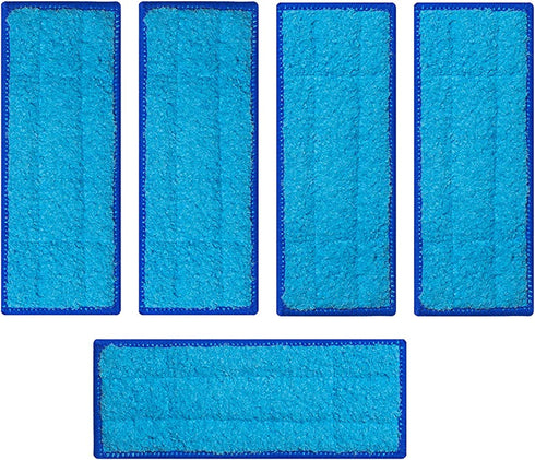 BESKIT 5 Pack Washable Wet Mopping Pads for Braava Jet 240 241