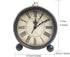 JUSTUP 5.2" Classic Retro Clock, European Style Vintage Silent Desk Alarm Clock Non Ticking Quartz Movement Battery Operated, HD Glass Lens, Easy to Read (SZ03)
