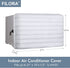 FILORA Indoor Air Conditioner Cover Window AC Units Covers for Inside 21 x 15 x 3.5 inches(L x H x D) White