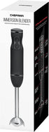 Chefman Immersion Stick Hand Blender Powerful Electric Ice Crushing 2-Speed Control Handheld Food Mixer, Purees, Smoothies, Shakes, Sauces and Soups, Black