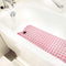 HealthSmart Bath Mat Extra Large No Slip Shower & Bathtub Mat with Suction Cups and Drain Holes for Anti-slip Grip, Machine Washable, Extra Large, 40 x 15.5, Pink