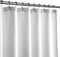 Extra Long Shower Curtain with 84 inch Height, Fabric, Waffle Weave, Hotel Luxury Spa, Water Repellent, Machine Washable, 230 GSM Heavy Duty, White Pique Pattern Decorative Bathroom Curtain
