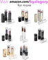 byAlegory Acrylic Eye Mascara Organizer Beauty Makeup Holder 24 Space Organization Container Storage For Tall Tubes Refillable Container - Clear