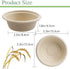 100 Pack 12 oz Disposable Paper Bowls,Heavy Duty Compostable Bowls,Natural Bagasse Bowls,Eco-friendly Paper Alternative Bowls for Parties Restaurants Catering