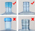 Jucoan 100 Pack Water Bottle Caps, 55mm 3&5 Gallon Non Spill Water Jug Caps, Replacement Snap On Caps for Water Dispenser Jugs