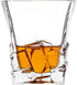 Amlong Crystal Lead-Free Double Old Fashioned Crystal Whiskey Glass - Rock Stylish Design Perfect for Scotch, Bourbon, Cognac and Cocktail Glasses, 10 Ounce, Set of 4 With Gift Box