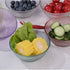Hedume Set of 12 Colorful Glass Bowls, 8.5 OZ Glass Prep Bowls, Stackable Glass Salad Bowl, Glass Prep Bowls Serving Bowls for Kitchen Prep, Dessert, Dips, Candy, Nuts, Snack