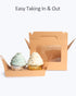 Yotruth Brown Cupcake Box 2 Holders?50Packs?,6.2 x 3.5 x 3.5 inch, Cupcake Carrier with Insert and Display Window Goodies Favor Candy Treat Boxs Muffin Carry Container