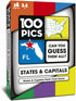 100 PICS US States & Capitals Flash Cards | All 50 States and Capitals to Learn | Fun and Functional Case | Ultimate Flashcards for United States Geography | Card Games for Kids and Adults | Ages 5+