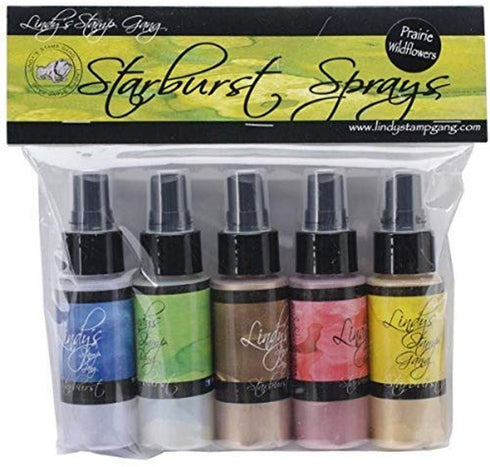Lindy's Stamp Gang Starburst Spray Set, Prairie Wildflowers, 5-pack