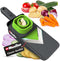 Mueller Handheld Vegetable V Slicer Salad Utensil, Perfect for Salad Zucchini Carrots Onions and All Vegetables, Make Low Carb/Paleo/Gluten-Free Meals, Adjustable Thickness